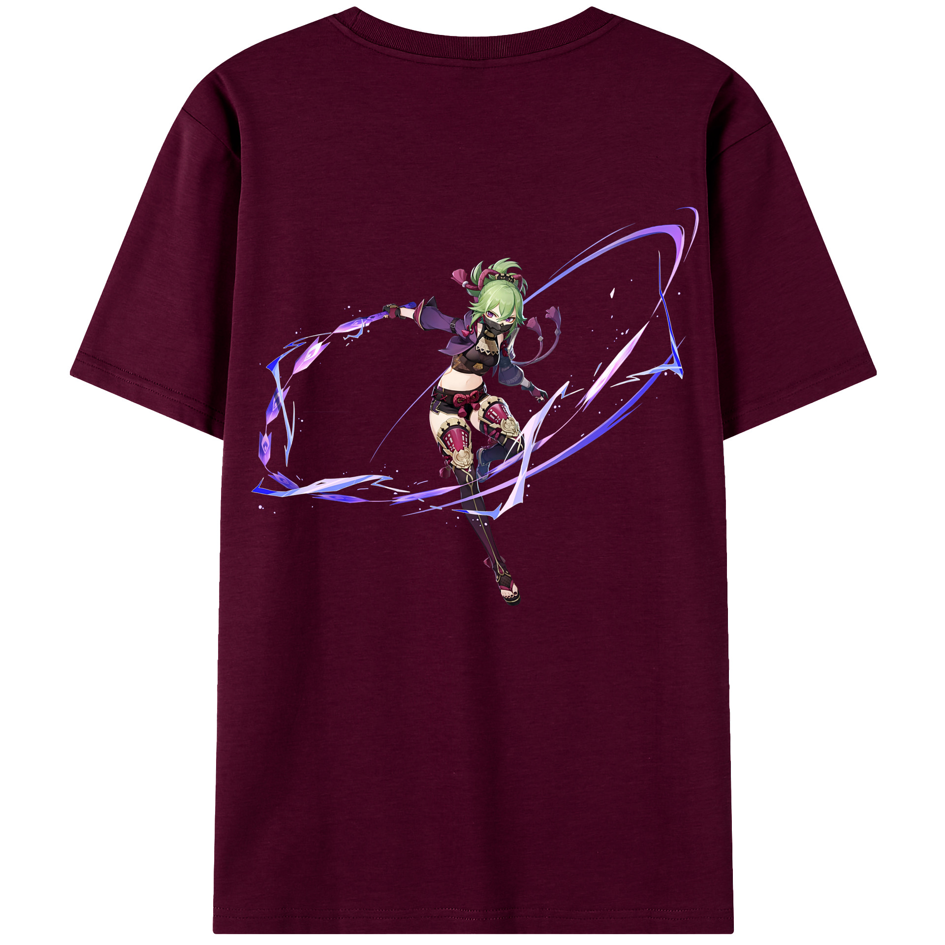 げんし神  久岐忍 くき しのぶ genshin Kuki Shinobu レディース半袖Tシャツ(バックプリント)